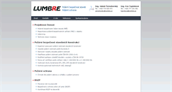 Desktop Screenshot of lumbre.cz