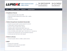 Tablet Screenshot of lumbre.cz